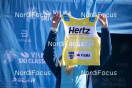 13.04.2019, Levi, Finland (FIN): Event Feature: The bib for the overall winner of the Visma Ski Classics - Visma Ski Classics Yllaes-Levi, Levi (FIN). www.nordicfocus.com. © Christian Manzoni/NordicFocus. Every downloaded picture is fee-liable.