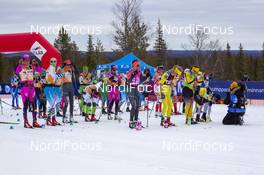 13.04.2019, Levi, Finland (FIN): Event Feature: Women prepare for race start. - Visma Ski Classics Yllaes-Levi, Levi (FIN). www.nordicfocus.com. © Nico Manzoni/NordicFocus. Every downloaded picture is fee-liable.
