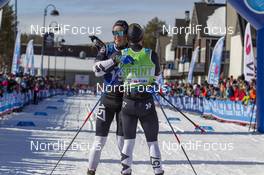 13.04.2019, Levi, Finland (FIN): Andreas Homberg (SWE), Anton Karlsson (SWE), (l-r) - Visma Ski Classics Yllaes-Levi, Levi (FIN). www.nordicfocus.com. © Nico Manzoni/NordicFocus. Every downloaded picture is fee-liable.