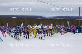 13.04.2019, Levi, Finland (FIN): Event Feature: Start of the men's race. - Visma Ski Classics Yllaes-Levi, Levi (FIN). www.nordicfocus.com. © Nico Manzoni/NordicFocus. Every downloaded picture is fee-liable.