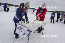 13.04.2019, Levi, Finland (FIN): Event Feature: Food station. - Visma Ski Classics Yllaes-Levi, Levi (FIN). www.nordicfocus.com. © Nico Manzoni/NordicFocus. Every downloaded picture is fee-liable.