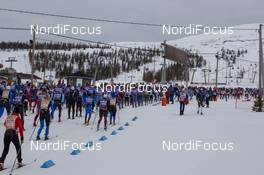 13.04.2019, Levi, Finland (FIN): Event Feature: Men's race start. - Visma Ski Classics Yllaes-Levi, Levi (FIN). www.nordicfocus.com. © Nico Manzoni/NordicFocus. Every downloaded picture is fee-liable.