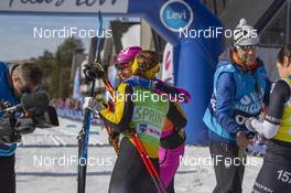 13.04.2019, Levi, Finland (FIN): Lina Korsgren (SWE), Katerina Smutna (CZE), (l-r) - Visma Ski Classics Yllaes-Levi, Levi (FIN). www.nordicfocus.com. © Nico Manzoni/NordicFocus. Every downloaded picture is fee-liable.