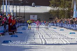 13.04.2019, Levi, Finland (FIN): Lina Korsgren (SWE), Katerina Smutna (CZE), Britta Johansson Norgren (SWE), (l-r) - Visma Ski Classics Yllaes-Levi, Levi (FIN). www.nordicfocus.com. © Nico Manzoni/NordicFocus. Every downloaded picture is fee-liable.