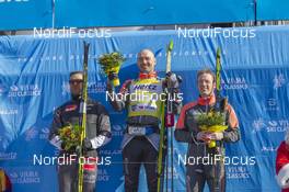 13.04.2019, Levi, Finland (FIN): Oystein Pettersen (NOR), Andreas Nygaard (NOR), Oyvind Moen Fjeld (NOR), (l-r) - Visma Ski Classics Yllaes-Levi, Levi (FIN). www.nordicfocus.com. © Nico Manzoni/NordicFocus. Every downloaded picture is fee-liable.