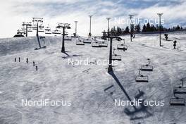 13.04.2019, Levi, Finland (FIN): Event Feature: Overview over one of the skiing hills in Levi - Visma Ski Classics Yllaes-Levi, Levi (FIN). www.nordicfocus.com. © Manzoni/NordicFocus. Every downloaded picture is fee-liable.