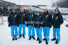 12.01.2020, Oberhof, Germany (GER): Wolfgang Woergoetter (AUT), IBU IR, Vladimir Bragin (RUS), Robert Zwahlen (SUI) IBU TD, Jaana Pitkaenen (FIN), Borut Nunar (SLO) IBU Race Director World Cup, Radovan Simocko (SVK), (l-r) -  IBU world cup biathlon, mass men, Oberhof (GER). www.nordicfocus.com. © Manzoni/NordicFocus. Every downloaded picture is fee-liable.