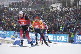 12.01.2020, Oberhof, Germany (GER): Vetle Sjaastad Christiansen (NOR), Arnd Peiffer (GER), (l-r) -  IBU world cup biathlon, mass men, Oberhof (GER). www.nordicfocus.com. © Manzoni/NordicFocus. Every downloaded picture is fee-liable.