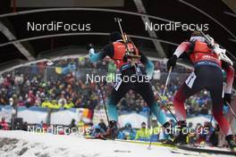12.01.2020, Oberhof, Germany (GER): Emilien Jacquelin (FRA), Tarjei Boe (NOR), (l-r) -  IBU world cup biathlon, mass men, Oberhof (GER). www.nordicfocus.com. © Manzoni/NordicFocus. Every downloaded picture is fee-liable.