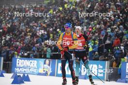 12.01.2020, Oberhof, Germany (GER): Simon Schempp (GER), Fabien Claude (FRA), (l-r) -  IBU world cup biathlon, mass men, Oberhof (GER). www.nordicfocus.com. © Manzoni/NordicFocus. Every downloaded picture is fee-liable.