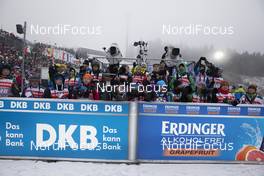 12.01.2020, Oberhof, Germany (GER): Event Feature: Photographers on the grand stand -  IBU world cup biathlon, mass women, Oberhof (GER). www.nordicfocus.com. © Manzoni/NordicFocus. Every downloaded picture is fee-liable.