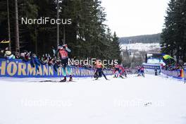 11.01.2020, Oberhof, Germany (GER): Emilien Jacquelin (FRA), Philipp Horn (GER), (l-r) -  IBU world cup biathlon, relay men, Oberhof (GER). www.nordicfocus.com. © Manzoni/NordicFocus. Every downloaded picture is fee-liable.