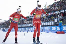 11.01.2020, Oberhof, Germany (GER): Scott Gow (CAN), Aidan Millar (CAN), (l-r) -  IBU world cup biathlon, relay men, Oberhof (GER). www.nordicfocus.com. © Manzoni/NordicFocus. Every downloaded picture is fee-liable.