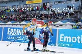 11.01.2020, Oberhof, Germany (GER): Maren Hammerschmidt (GER), Janina Hettich (GER), (l-r) -  IBU world cup biathlon, relay women, Oberhof (GER). www.nordicfocus.com. © Manzoni/NordicFocus. Every downloaded picture is fee-liable.