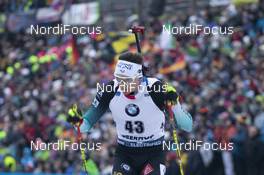 10.01.2020, Oberhof, Germany (GER): Fabien Claude (FRA) -  IBU world cup biathlon, sprint men, Oberhof (GER). www.nordicfocus.com. © Manzoni/NordicFocus. Every downloaded picture is fee-liable.