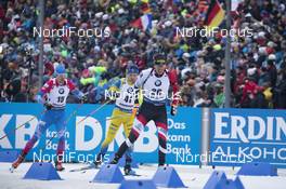 10.01.2020, Oberhof, Germany (GER): Matvey Eliseev (RUS), Jesper Nelin (SWE), Julian Eberhard (AUT), (l-r) -  IBU world cup biathlon, sprint men, Oberhof (GER). www.nordicfocus.com. © Manzoni/NordicFocus. Every downloaded picture is fee-liable.