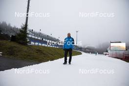 10.01.2020, Oberhof, Germany (GER): Borut Nunar (SLO) IBU Race Director World Cup checks the conditions -  IBU world cup biathlon, training, Oberhof (GER). www.nordicfocus.com. © Manzoni/NordicFocus. Every downloaded picture is fee-liable.