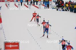 19.01.2020, Ruhpolding, Germany (GER): Mario Dolder (SUI), Jake Brown (USA), Leif Nordgren (USA) -  IBU world cup biathlon, pursuit men, Ruhpolding (GER). www.nordicfocus.com. © Tumashov/NordicFocus. Every downloaded picture is fee-liable.