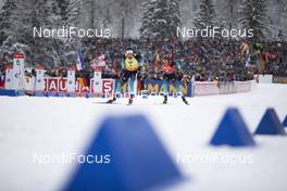 19.01.2020, Ruhpolding, Germany (GER): Martin Fourcade (FRA), Quentin Fillon Maillet (FRA), (l-r) -  IBU world cup biathlon, pursuit men, Ruhpolding (GER). www.nordicfocus.com. © Manzoni/NordicFocus. Every downloaded picture is fee-liable.