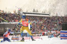 19.01.2020, Ruhpolding, Germany (GER): Peppe Femling (SWE) -  IBU world cup biathlon, pursuit men, Ruhpolding (GER). www.nordicfocus.com. © Tumashov/NordicFocus. Every downloaded picture is fee-liable.