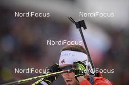 19.01.2020, Ruhpolding, Germany (GER): Christian Gow (CAN) -  IBU world cup biathlon, pursuit men, Ruhpolding (GER). www.nordicfocus.com. © Tumashov/NordicFocus. Every downloaded picture is fee-liable.