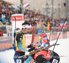 19.01.2020, Ruhpolding, Germany (GER): Martin Fourcade (FRA) -  IBU world cup biathlon, pursuit men, Ruhpolding (GER). www.nordicfocus.com. © Tumashov/NordicFocus. Every downloaded picture is fee-liable.