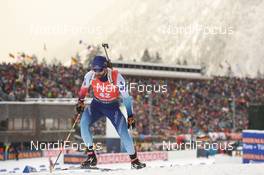 19.01.2020, Ruhpolding, Germany (GER): Serafin Wiestner (SUI) -  IBU world cup biathlon, pursuit men, Ruhpolding (GER). www.nordicfocus.com. © Tumashov/NordicFocus. Every downloaded picture is fee-liable.