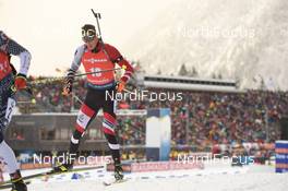 19.01.2020, Ruhpolding, Germany (GER): Julian Eberhard (AUT) -  IBU world cup biathlon, pursuit men, Ruhpolding (GER). www.nordicfocus.com. © Tumashov/NordicFocus. Every downloaded picture is fee-liable.