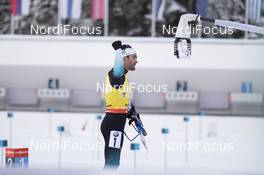 19.01.2020, Ruhpolding, Germany (GER): Martin Fourcade (FRA) -  IBU world cup biathlon, pursuit men, Ruhpolding (GER). www.nordicfocus.com. © Manzoni/NordicFocus. Every downloaded picture is fee-liable.