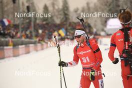 19.01.2020, Ruhpolding, Germany (GER): Christian Gow (CAN) -  IBU world cup biathlon, pursuit men, Ruhpolding (GER). www.nordicfocus.com. © Tumashov/NordicFocus. Every downloaded picture is fee-liable.