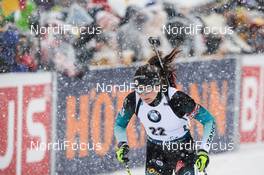 19.01.2020, Ruhpolding, Germany (GER): Justine Braisaz (FRA) -  IBU world cup biathlon, pursuit women, Ruhpolding (GER). www.nordicfocus.com. © Tumashov/NordicFocus. Every downloaded picture is fee-liable.