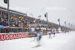 19.01.2020, Ruhpolding, Germany (GER): Event Feature: undefined athletes compete in front of the sold out grand stand -  IBU world cup biathlon, pursuit women, Ruhpolding (GER). www.nordicfocus.com. © Manzoni/NordicFocus. Every downloaded picture is fee-liable.