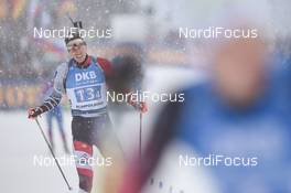 18.01.2020, Ruhpolding, Germany (GER): Julian Eberhard (AUT) -  IBU world cup biathlon, relay men, Ruhpolding (GER). www.nordicfocus.com. ©Tumashov/NordicFocus. Every downloaded picture is fee-liable.
