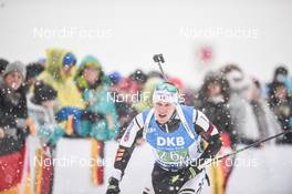 18.01.2020, Ruhpolding, Germany (GER): Thierry Langer (BEL) -  IBU world cup biathlon, relay men, Ruhpolding (GER). www.nordicfocus.com. ©Tumashov/NordicFocus. Every downloaded picture is fee-liable.