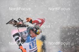 18.01.2020, Ruhpolding, Germany (GER): Julian Eberhard (AUT) -  IBU world cup biathlon, relay men, Ruhpolding (GER). www.nordicfocus.com. ©Tumashov/NordicFocus. Every downloaded picture is fee-liable.