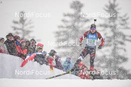 18.01.2020, Ruhpolding, Germany (GER): Aleksandrs Patrijuks (LAT) -  IBU world cup biathlon, relay men, Ruhpolding (GER). www.nordicfocus.com. ©Tumashov/NordicFocus. Every downloaded picture is fee-liable.