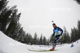 18.01.2020, Ruhpolding, Germany (GER): Thomas Bormolini (ITA) -  IBU world cup biathlon, relay men, Ruhpolding (GER). www.nordicfocus.com. ©Tumashov/NordicFocus. Every downloaded picture is fee-liable.