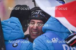 18.01.2020, Ruhpolding, Germany (GER): Quentin Fillon Maillet (FRA) -  IBU world cup biathlon, relay men, Ruhpolding (GER). www.nordicfocus.com. ©Tumashov/NordicFocus. Every downloaded picture is fee-liable.