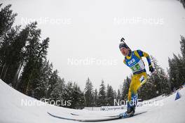 18.01.2020, Ruhpolding, Germany (GER): Jesper Nelin (SWE) -  IBU world cup biathlon, relay men, Ruhpolding (GER). www.nordicfocus.com. ©Tumashov/NordicFocus. Every downloaded picture is fee-liable.
