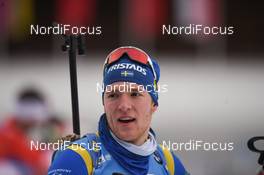 18.01.2020, Ruhpolding, Germany (GER): Sebastian Samuelsson (SWE) -  IBU world cup biathlon, relay men, Ruhpolding (GER). www.nordicfocus.com. ©Tumashov/NordicFocus. Every downloaded picture is fee-liable.