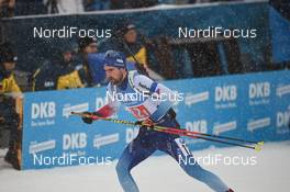 18.01.2020, Ruhpolding, Germany (GER): Mario Dolder (SUI) -  IBU world cup biathlon, relay men, Ruhpolding (GER). www.nordicfocus.com. ©Tumashov/NordicFocus. Every downloaded picture is fee-liable.