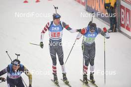 18.01.2020, Ruhpolding, Germany (GER): Leif Nordgren (USA), Sean Doherty (USA) -  IBU world cup biathlon, relay men, Ruhpolding (GER). www.nordicfocus.com. ©Tumashov/NordicFocus. Every downloaded picture is fee-liable.