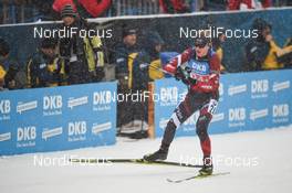 18.01.2020, Ruhpolding, Germany (GER): Edgars Mise (LAT) -  IBU world cup biathlon, relay men, Ruhpolding (GER). www.nordicfocus.com. ©Tumashov/NordicFocus. Every downloaded picture is fee-liable.
