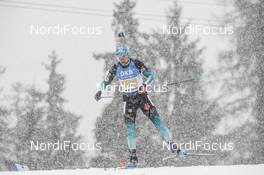 18.01.2020, Ruhpolding, Germany (GER): Simon Desthieux (FRA) -  IBU world cup biathlon, relay men, Ruhpolding (GER). www.nordicfocus.com. ©Tumashov/NordicFocus. Every downloaded picture is fee-liable.