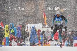 18.01.2020, Ruhpolding, Germany (GER): Martin Fourcade (FRA) -  IBU world cup biathlon, relay men, Ruhpolding (GER). www.nordicfocus.com. ©Tumashov/NordicFocus. Every downloaded picture is fee-liable.