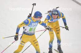 18.01.2020, Ruhpolding, Germany (GER): Peppe Femling (SWE), Jesper Nelin (SWE) -  IBU world cup biathlon, relay men, Ruhpolding (GER). www.nordicfocus.com. ©Tumashov/NordicFocus. Every downloaded picture is fee-liable.