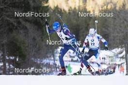 16.01.2020, Ruhpolding, Germany (GER): Lukas Hofer (ITA) -  IBU world cup biathlon, sprint men, Ruhpolding (GER). www.nordicfocus.com. © Manzoni/NordicFocus. Every downloaded picture is fee-liable.