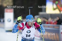16.01.2020, Ruhpolding, Germany (GER): Alexander Loginov (RUS) -  IBU world cup biathlon, sprint men, Ruhpolding (GER). www.nordicfocus.com. © Manzoni/NordicFocus. Every downloaded picture is fee-liable.
