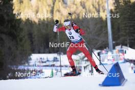 16.01.2020, Ruhpolding, Germany (GER): Scott Gow (CAN) -  IBU world cup biathlon, sprint men, Ruhpolding (GER). www.nordicfocus.com. © Manzoni/NordicFocus. Every downloaded picture is fee-liable.