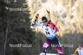 16.01.2020, Ruhpolding, Germany (GER): Julian Eberhard (AUT) -  IBU world cup biathlon, sprint men, Ruhpolding (GER). www.nordicfocus.com. © Manzoni/NordicFocus. Every downloaded picture is fee-liable.